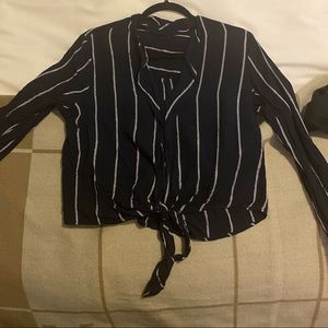 Rails striped tie top